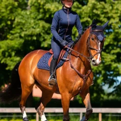 Clearance Equestrian Stockholm - Tapis de selle Modern Lagoon Blush Bleu