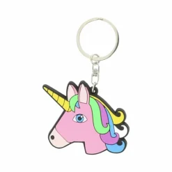 Equi-kids - Porte-clés tête de licorne rose New