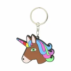 Best Equi-kids - Porte-clés tête de licorne brun