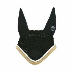 Equithème - Bonnet chasse-mouches Polyfun noir/ taupe Hot