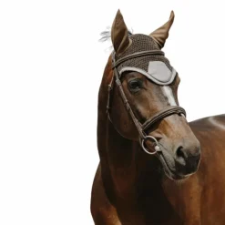 Equithème - Bonnet pour chevaux Chic Marron Best