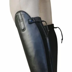 Equithème - Bottes d'équitation en cuir à lacets Noir Online