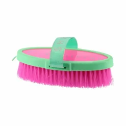New Equithème - Brosse douce Je t'aime fluo Rose