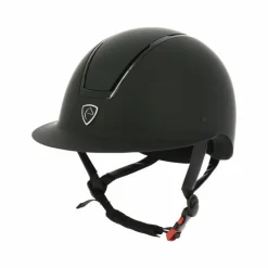 Outlet Equithème - Casque d'équitation visière large Glint mat Noir
