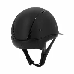 Clearance Equithème - Casque d'équitation visière large Soazy Mat brillant Noir