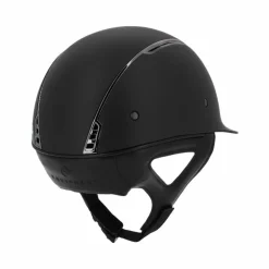 Equithème - Casque d'équitation Soazy Mat chrome silver Noir