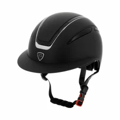 Equithème - Casque d'équitation Agris argenté Noir Clearance
