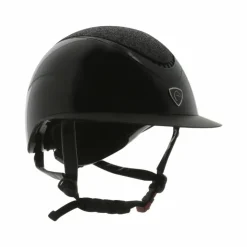 Online Equithème - Casque Wings brillant lamé Noir