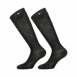 Clearance Equithème - Chaussettes d'équitation Roman Noir
