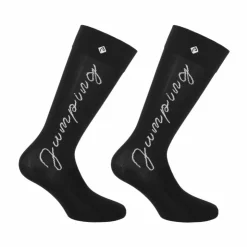 Sale Equithème - Chaussettes d'équitation Jump / argent (x1) Noir