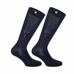 Equithème - Chaussettes Jeanne Jump / bleu-blanc-rouge (x1) Marine