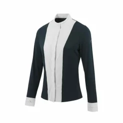 Clearance Equithème - Chemise à manches longues de concours femme Julia Marine