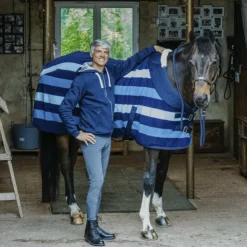 Outlet Equithème - Chemise polaire Confortec 160g Marine