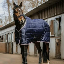 New Equithème - Couverture d'écurie Aztec 200g Marine