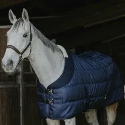 Equithème - Couverture d'écurie Confortech 200g Marine