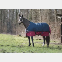 Equithème - Couverture d'extérieur Tyrex 1200D /bordeaux 50g Marine Sale