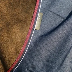 Clearance Equithème - Couverture d'extérieur Tyrex 1200D high neck /bordeaux 0g Marine
