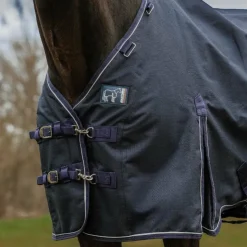 Equithème - Couverture d'extérieur Anatomic Aisance 1200D 50g Marine Clearance