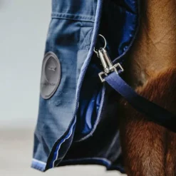 Equithème - Couverture d'extérieur Classic 1200D 100g Marine Outlet