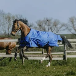 Equithème - Couverture d'extérieur Tyrex Aisance 1200D roi 50g Bleu Outlet