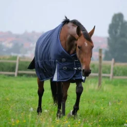 Clearance Equithème - Couverture d'extérieur Tyrex 1680D 220g Marine