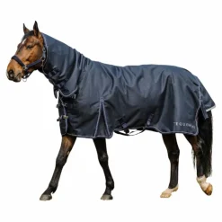 Online Equithème - Couverture d'extérieur Atomic Combo 1200 D 50g Marine