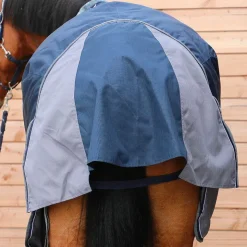 Equithème - Couverture d’extérieur Tyrex 600 D /Gris 50g Marine Best