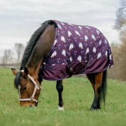 Equithème - Couverture d'extérieur Licorne standard 600D 220g prune Bordeaux Online