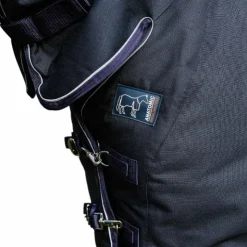 Equithème - Couverture d'extérieur Anatomic Combo 1200D 0g Marine