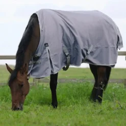 Equithème - Couverture Tyrex 1200D recyclée taupe 150g Gris Clearance