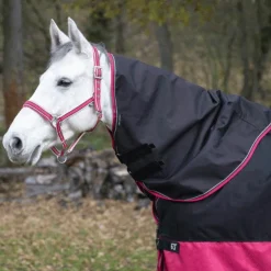 Sale Equithème - Couvre-cou Tyrex 1200D 0g /framboise Noir