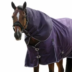 Online Equithème - Couvre-cou Tyrex 600D prune 200g Bordeaux