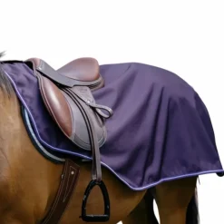 Equithème - Couvre-reins polaire Tyrex 600D prune Violet Best