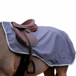 Equithème - Couvre-reins Tyrex 1200D recyclé doublé polaire taupe 0g Gris Sale