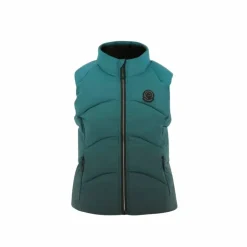 Equithème - Doudoune sans manches enfant Lina turquoise Bleu Clearance