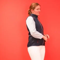Equithème - Gilet femme sans manches Luna Marine Best