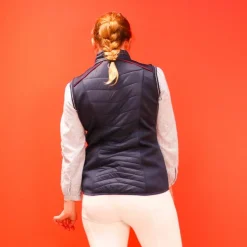 Equithème - Gilet femme sans manches Luna Marine Best