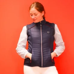 Equithème - Gilet femme sans manches Luna Marine Best