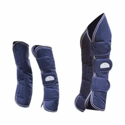 Equithème - Guêtres de transport Tyrex 600 D x4 Marine Hot