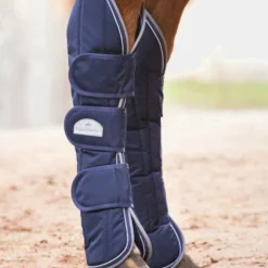 Equithème - Guêtres de transport Tyrex 600 D x4 Marine Hot
