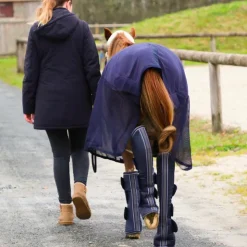 Equithème - Guêtres de transport Tyrex 600 D x4 Marine Hot