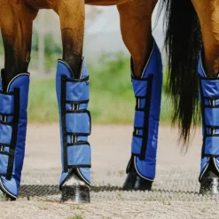 Equithème - Guêtres de transport Tyrex Aisance 1200D roi (X4) Bleu New