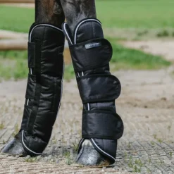 Equithème - Guêtres de transport Tyrex 600D Noir Outlet