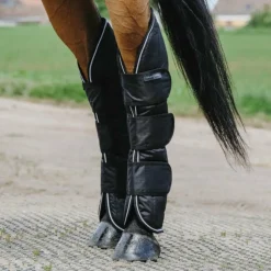 Equithème - Guêtres de transport Tyrex 600D Noir Outlet