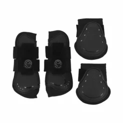 Equithème - Guêtres et protège-boulets Je t'aime Noir New