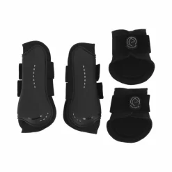 Equithème - Guêtres et protège-boulets Je t'aime Noir New