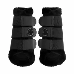 Equithème - Guêtres fermées Snuggy Je t'aime Noir Clearance