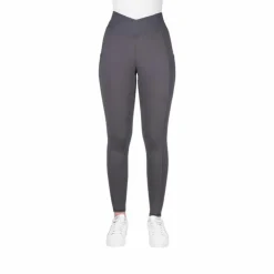 Equithème - Legging d'équitation femme Flora Je t'aime foncé Gris Online