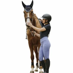 Equithème - Legging d'équitation femme Flora Je t'aime Violet