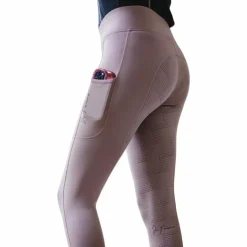 Equithème - Legging Je t'aime femme Flora vieux Rose